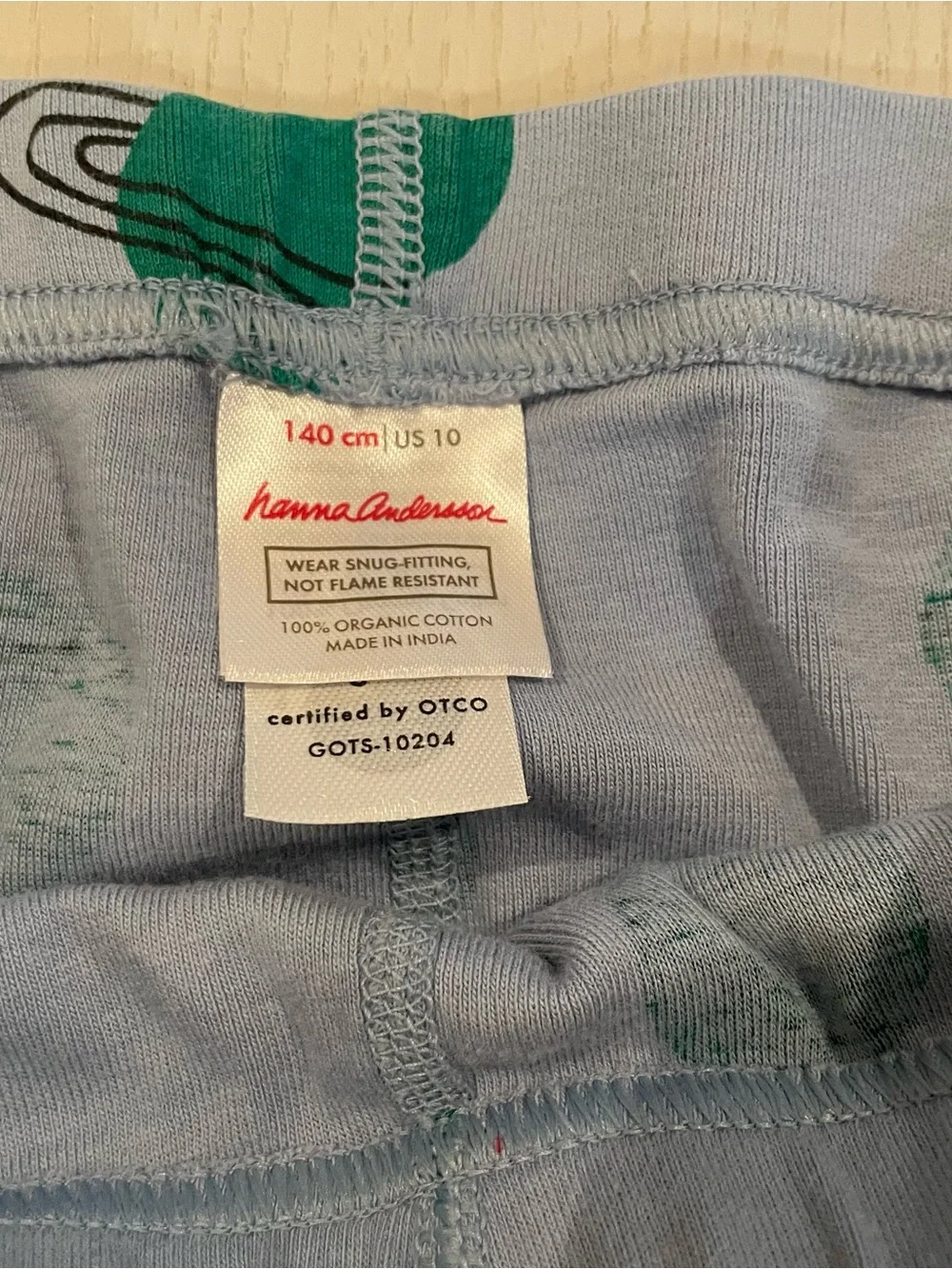 Hanna Andersson HannaJams Short John Pajama Set (Planets on Blue) - Size 10 140